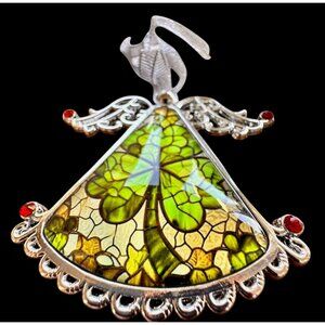 Shamrock Angel Christmas Ornament New Celtic Glass Savannah Georgia Irish Parade